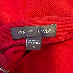 Kendall & Kylie Heart CutOut Back. Red. Medium.